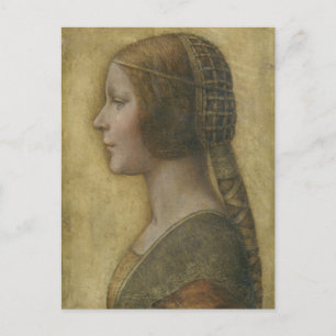 Portrait of a Young Fiancee by Leonardo da Vinci Postcard