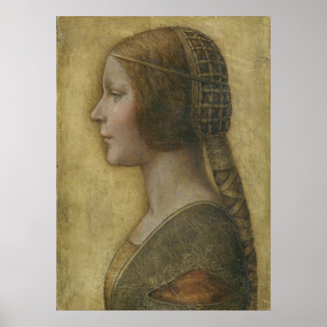 Portrait of a Young Fiancee by Leonardo da Vinci Poster (Front)