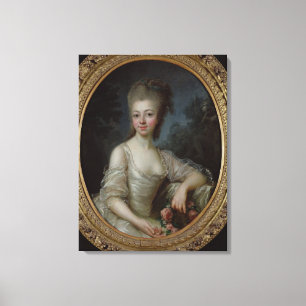 Portrait of a Young Girl, 1775 Canvas Print
