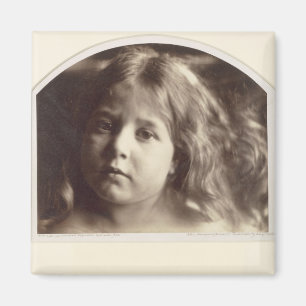 Portrait of a Young Girl (albumen print from a col Magnet