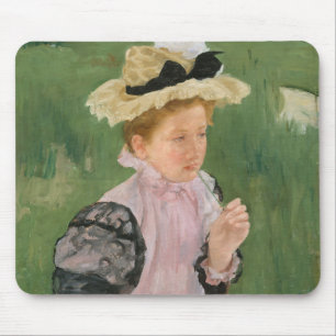 Portrait of a Young Girl, circa 1899 Mouse Mat