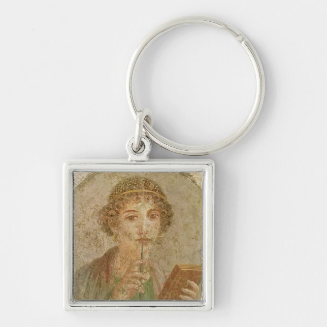 Portrait of a young girl key ring (Front)