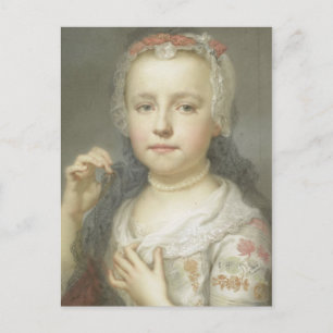Portrait of a Young Girl Postcard