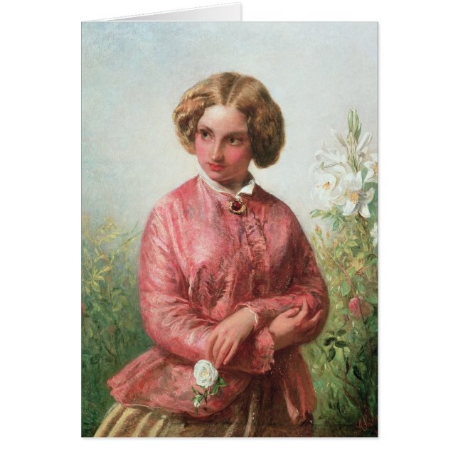 Portrait of a young girl with a rose (Front)