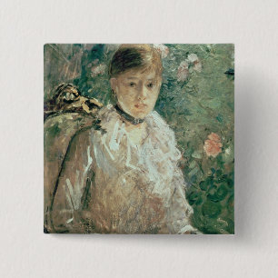 Portrait of a Young Lady 15 Cm Square Badge