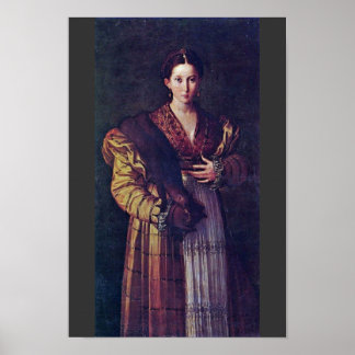 Portrait Of A Young Lady Called Anteia. Poster