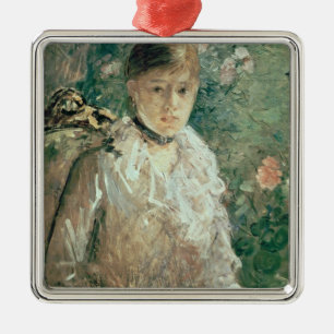 Portrait of a Young Lady Metal Tree Decoration