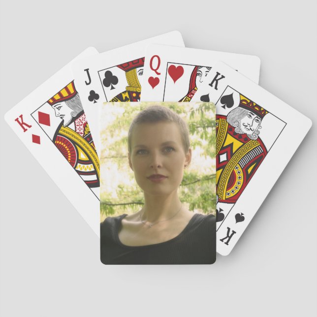 Portrait of a Young Lady Playing Cards (Back)