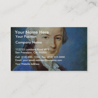 Portrait Of A Young Man By Bernard Pierre Business Card