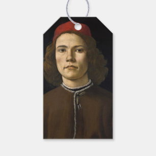 Portrait of a Young Man (by Sandro Botticelli) Gift Tags