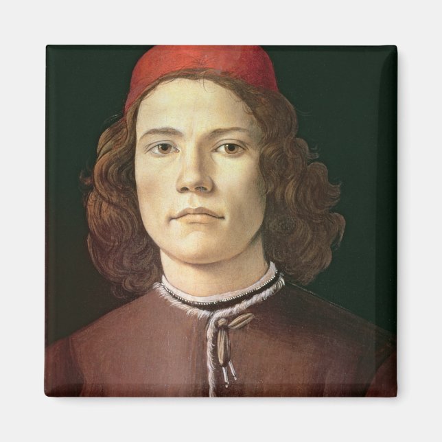 Portrait of a Young Man, c.1480-85 Magnet (Front)