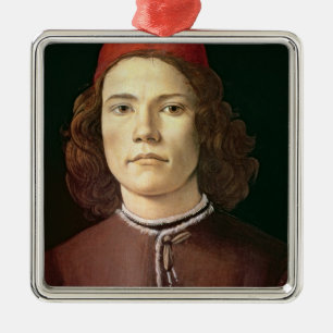 Portrait of a Young Man, c.1480-85 Metal Tree Decoration
