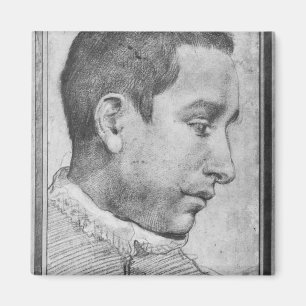 Portrait of a young man magnet