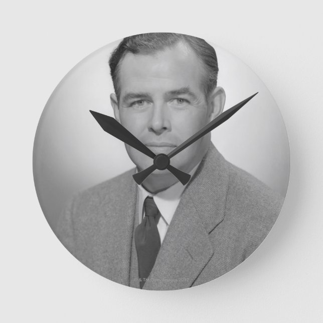 Portrait of a Young Man Round Clock (Front)