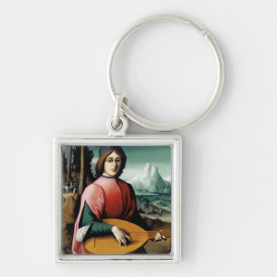 Portrait of a Young Man with a Lute Key Ring