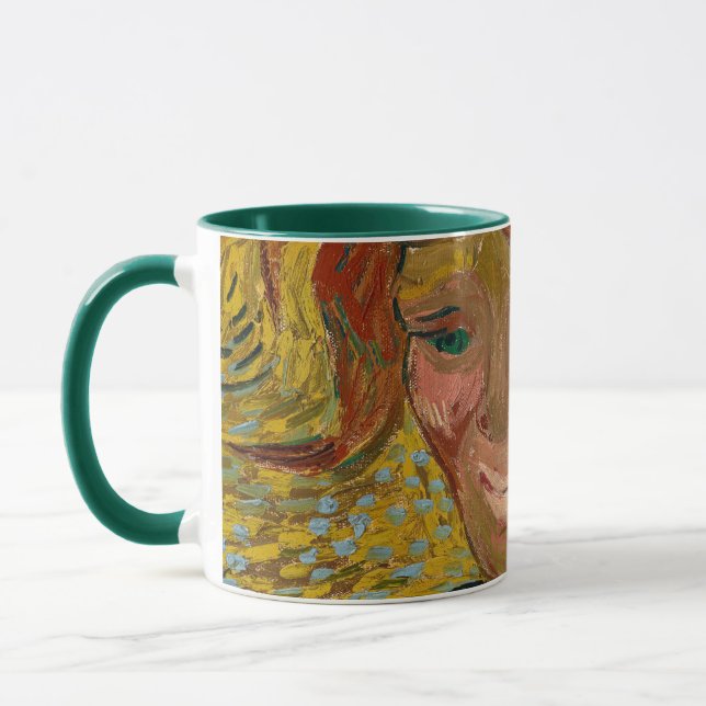 Portrait of a Young Man with Cornflower, Van Gogh Mug (Left)