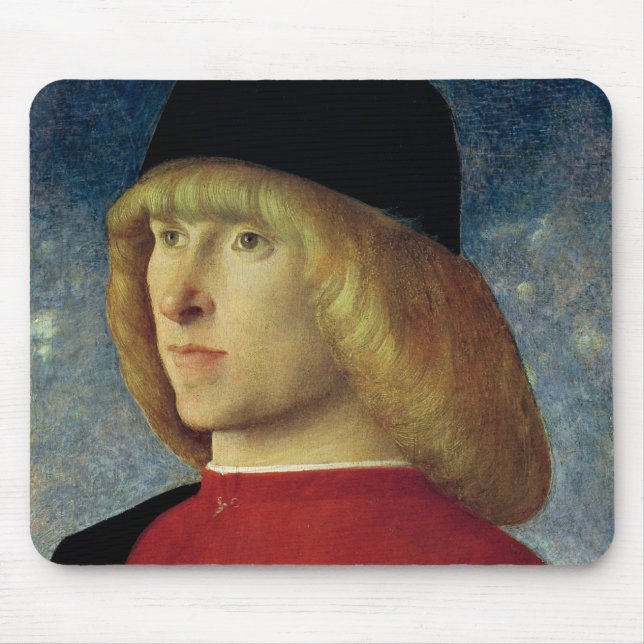 Portrait of a Young Senator, 1485-90 Mouse Mat (Front)