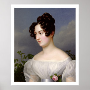Portrait of a Young Woman, 1827 (oil on canvas) Poster