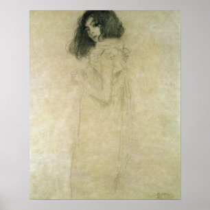 Portrait of a young woman, 1896-97 poster