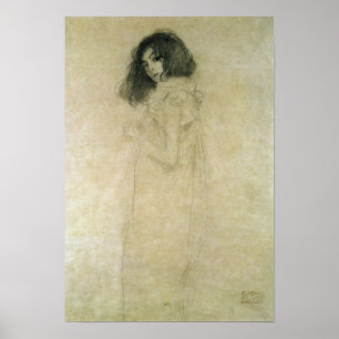 Portrait of a young woman, 1896-97 poster
