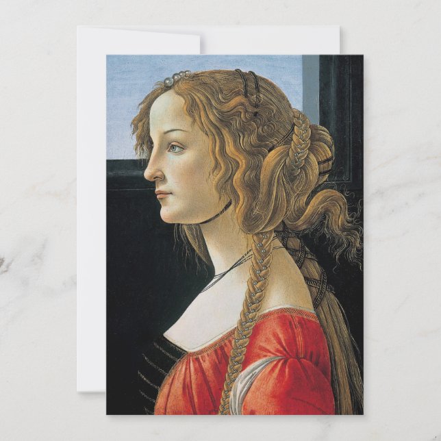 Portrait of a Young Woman by Botticelli (Front)