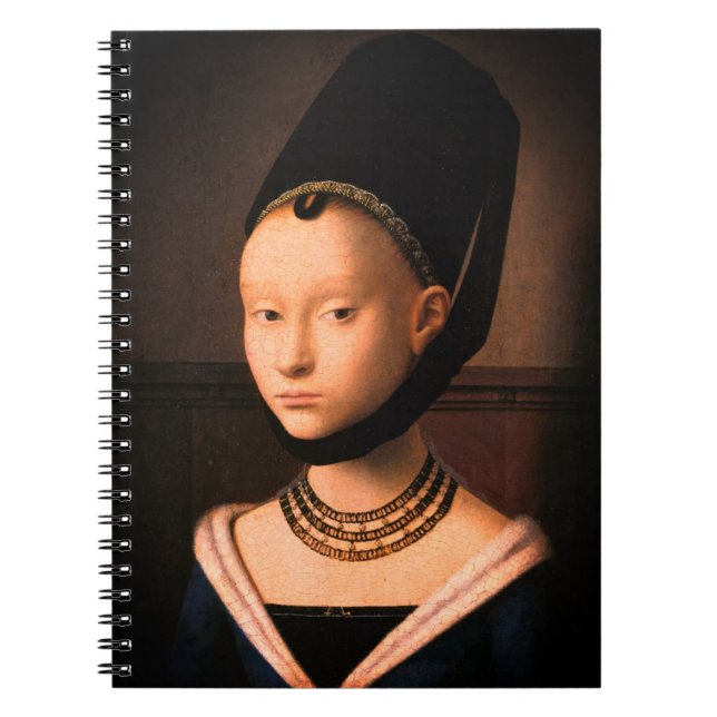 Portrait of a Young Woman (by Petrus Christus) Notebook (Front)