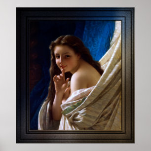 Portrait Of A Young Woman by Pierre Auguste Cot Poster