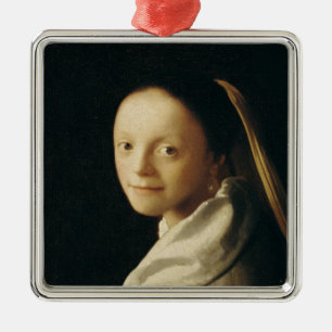 Portrait of a Young Woman, c.1663-65 Metal Tree Decoration