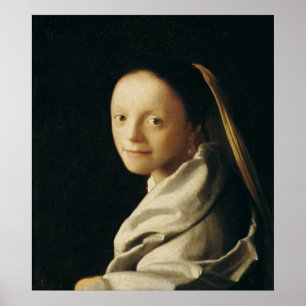 Portrait of a Young Woman, c.1663-65 Poster