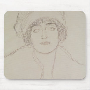Portrait of a Young Woman Mouse Mat