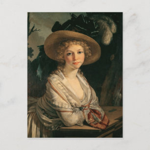 Portrait of a Young Woman Postcard