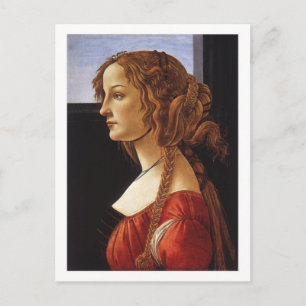 Portrait of a Young Woman postcard