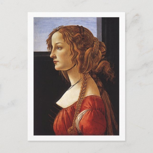 Portrait of a Young Woman postcard (Front)