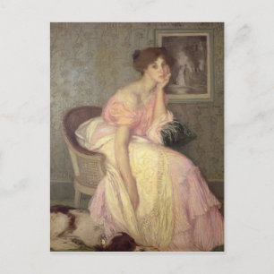 Portrait of a young woman postcard