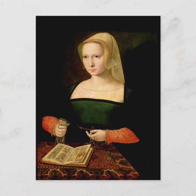 Portrait of a young woman postcard (Front)