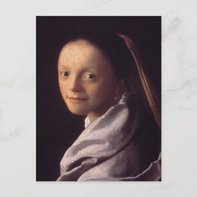 Portrait of a Young Woman Postcard (Front)