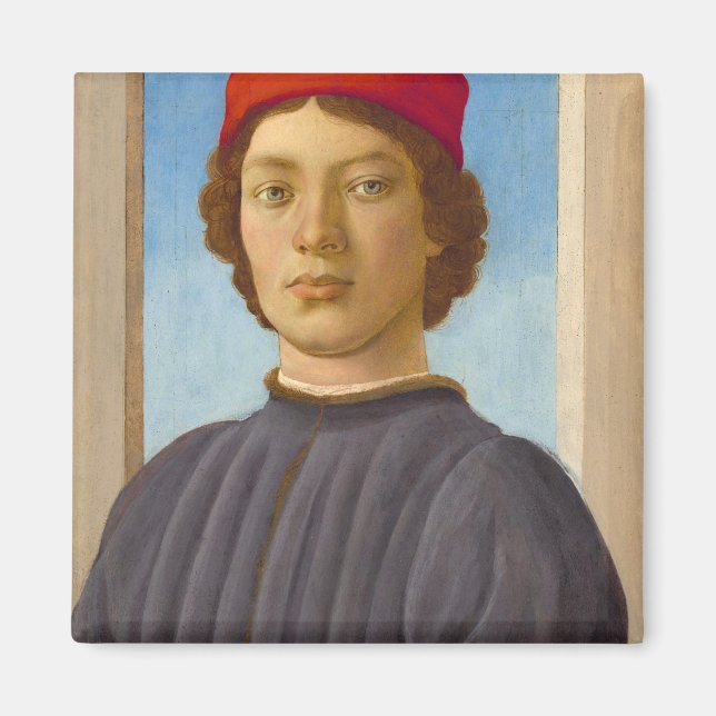 Portrait of a Youth, 1485 by Filippino Lippi Magnet (Front)