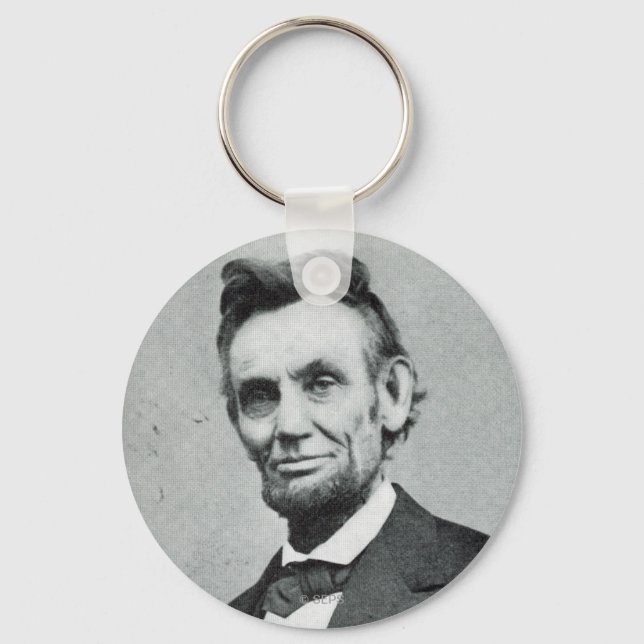 Portrait of Abe Lincoln 1 Key Ring (Front)