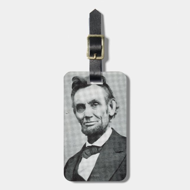 Portrait of Abe Lincoln 1 Luggage Tag (Front Vertical)