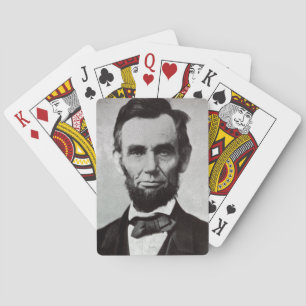 Portrait of Abe Lincoln 2 Playing Cards