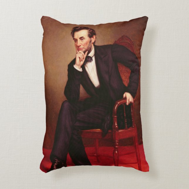 Portrait of Abraham Lincoln Decorative Cushion (Front(Vertical))