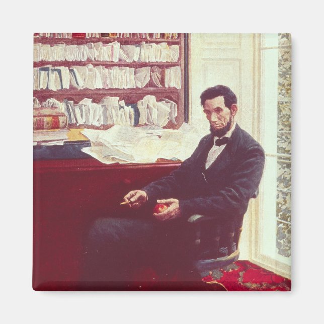 Portrait of Abraham Lincoln Magnet (Front)