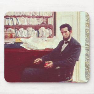 Portrait of Abraham Lincoln Mouse Mat