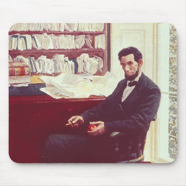 Portrait of Abraham Lincoln Mouse Mat (Front)