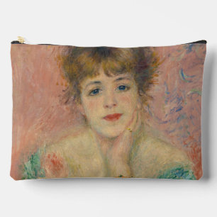 Portrait of Actress Jeanne Samary, Auguste Renoir Accessory Pouch