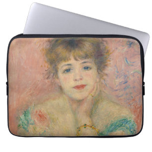 Portrait of Actress Jeanne Samary, Auguste Renoir Laptop Sleeve