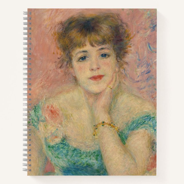Portrait of Actress Jeanne Samary, Auguste Renoir Notebook (Front)