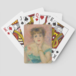 Portrait of Actress Jeanne Samary, Auguste Renoir Playing Cards
