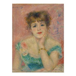 Portrait of Actress Jeanne Samary, Auguste Renoir Poster