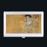 Portrait of Adele Bloch-Bauer by Gustav Klimt Business Card Holder<br><div class="desc">The Portrait of Adele Bloch-Bauer by Gustav Klimt as a beautiful Fine Arts Business Card case. Colourful and classic. A great conversation starter! Perfect gift for Groomsmen, Fathers Day or a small token for someone who has done you a kindness, coached soccer, boy scout or youth group leader, or perhaps...</div>